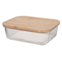 Контейнер для запекания и хранения eco store с крышкой из бамбука, 370 мл (73377)