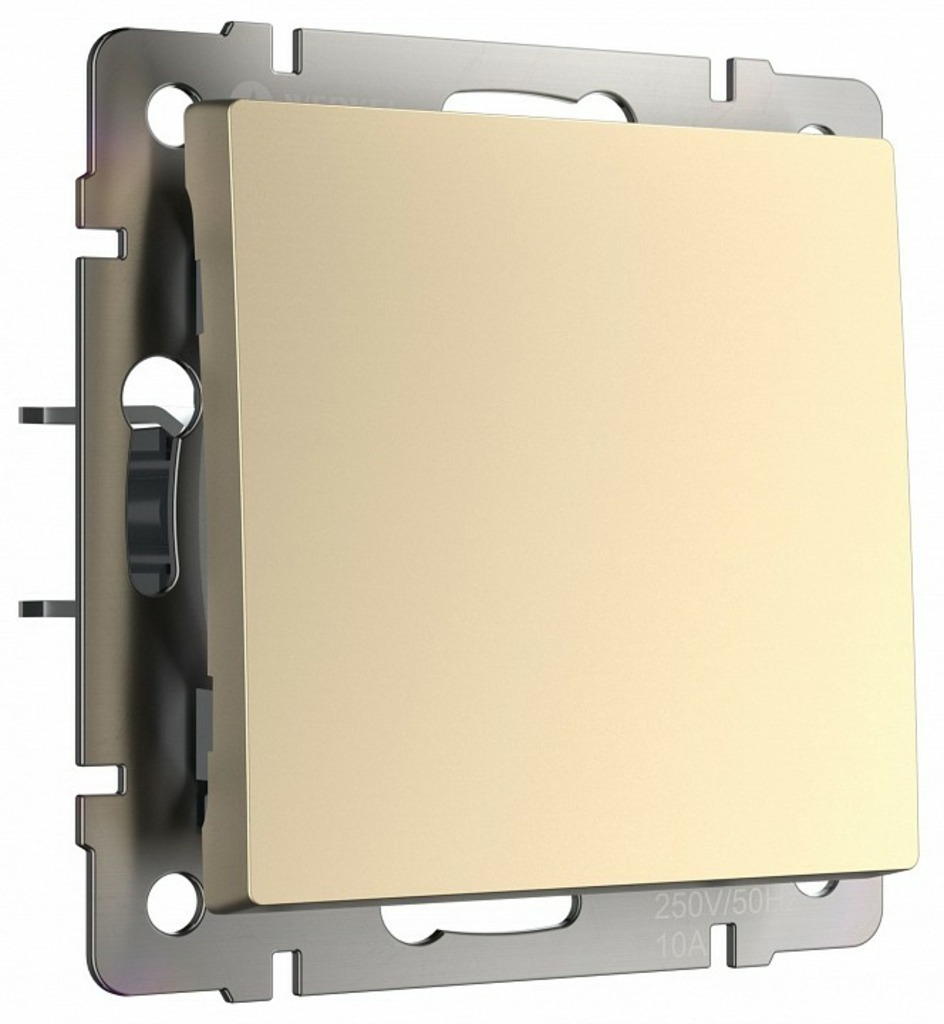 Фото Выключатель проходной одноклавишный без рамки Werkel шампань W1112011 WRK_a050865 - интернет-магазин МегаТерем в Москве