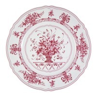 Тарелка LNAN032PO002205, 20,5 см, фарфор, white, pink, LE COQ