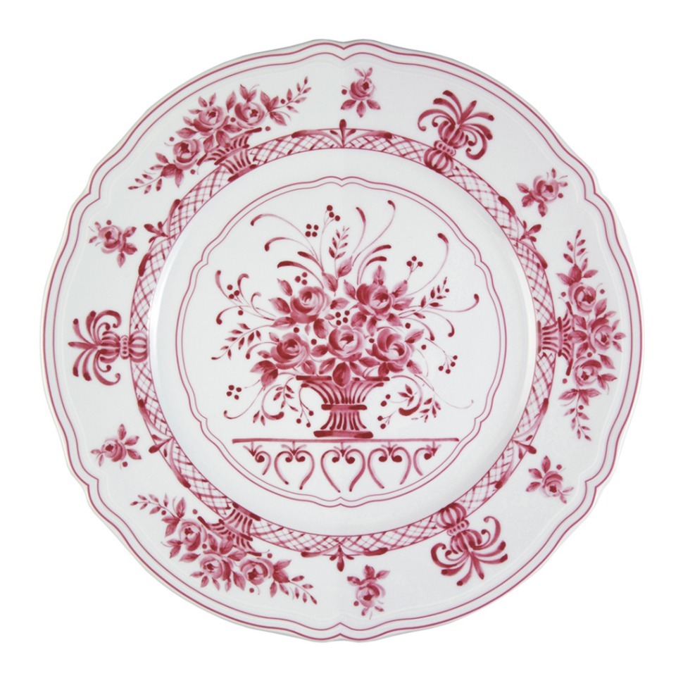 Фото Тарелка LNAN032PO002205, 20,5 см, фарфор, white, pink, LE COQ - интернет-магазин МегаТерем в Москве