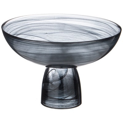 Блюдо на ножке murano black...