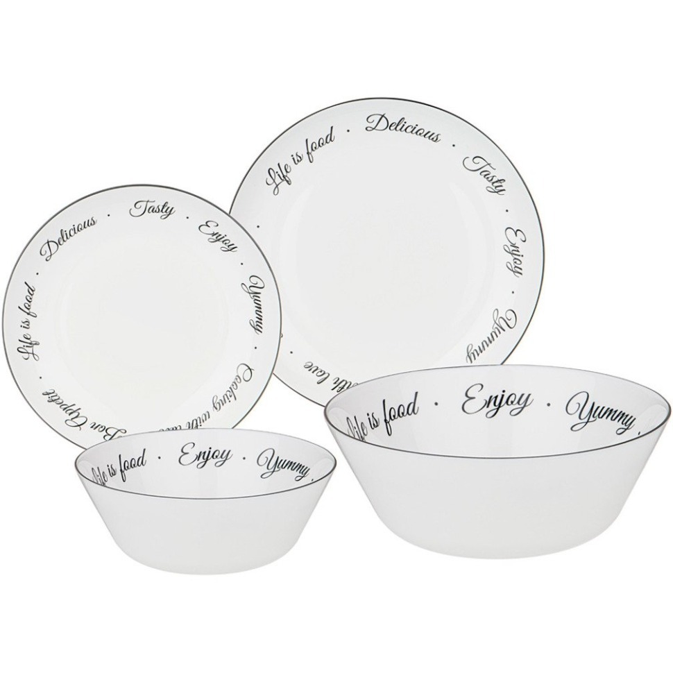 Фото Набор столовый agness bon appetit 19пр: 24см/21,5см/15см/19см (598-071)  - интернет-магазин МегаТерем в Москве