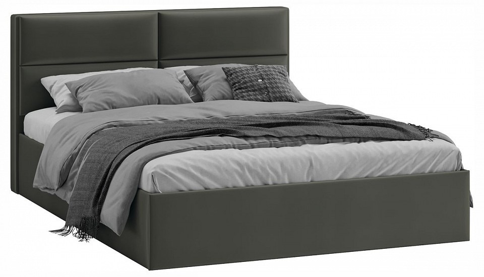 Фото Кровать двуспальная Глосс с ПМ Тип 1 TRI_240716 - интернет-магазин МегаТерем в Москве