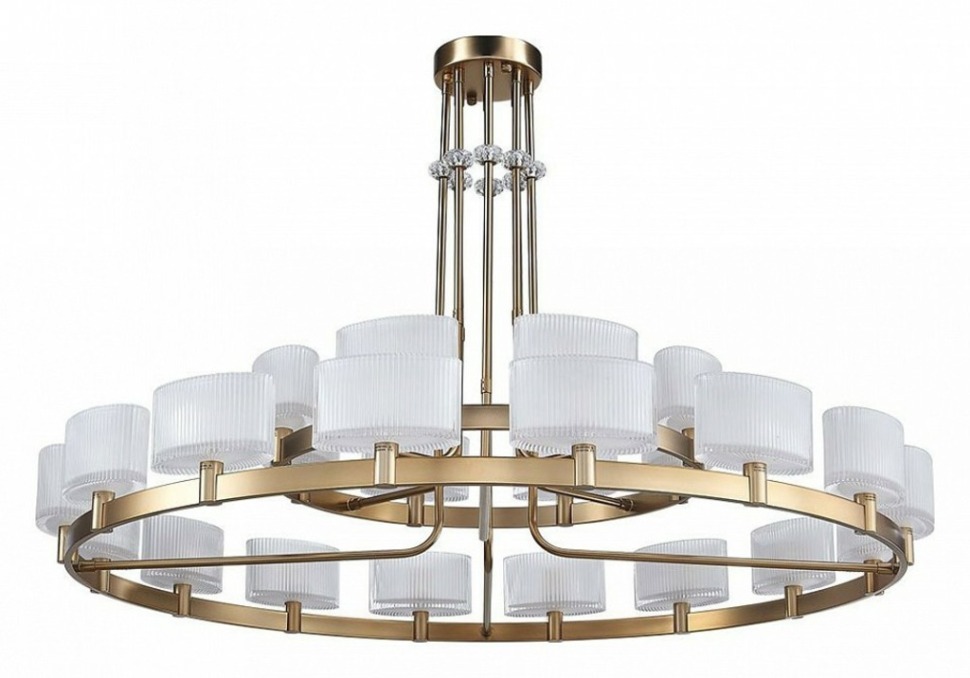 Фото Люстра на штанге Newport 4330 4338+16/C gold NWP_M0062174 - интернет-магазин МегаТерем в Москве