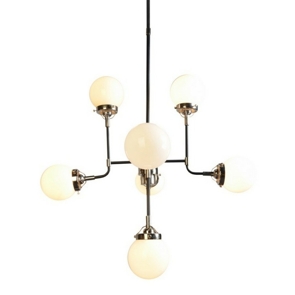 Фото Люстра TD70024-8VBN, каркас металл, стекло, Antique brass, ROOMERS FURNITURE - интернет-магазин МегаТерем в Москве