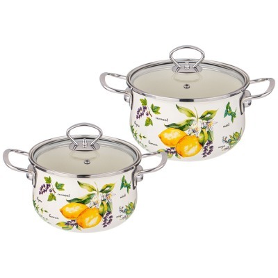 Набор кастрюль agness эмали...