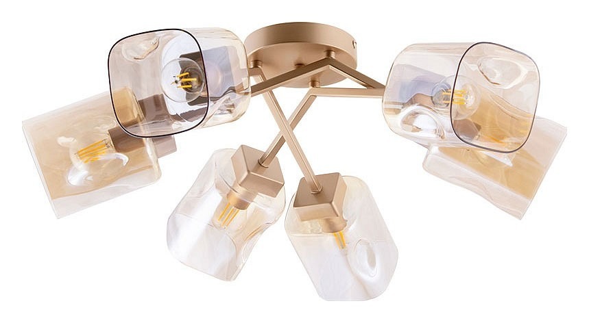 Фото Потолочная люстра Arte Lamp Amfora A2318PL-6SG AR_A2318PL-6SG - интернет-магазин МегаТерем в Москве