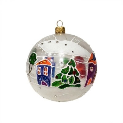 Новогодний шар Зимний город...