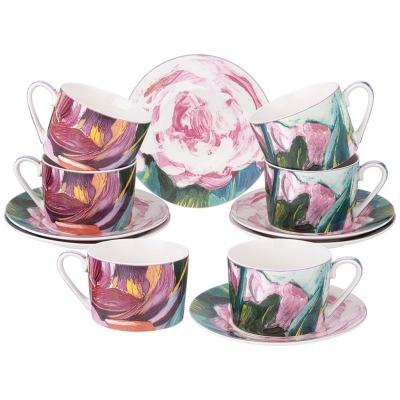 Чайный набор lefard "sentiment" на 6 пер. 12 пр. 250 мл (275-1273) 