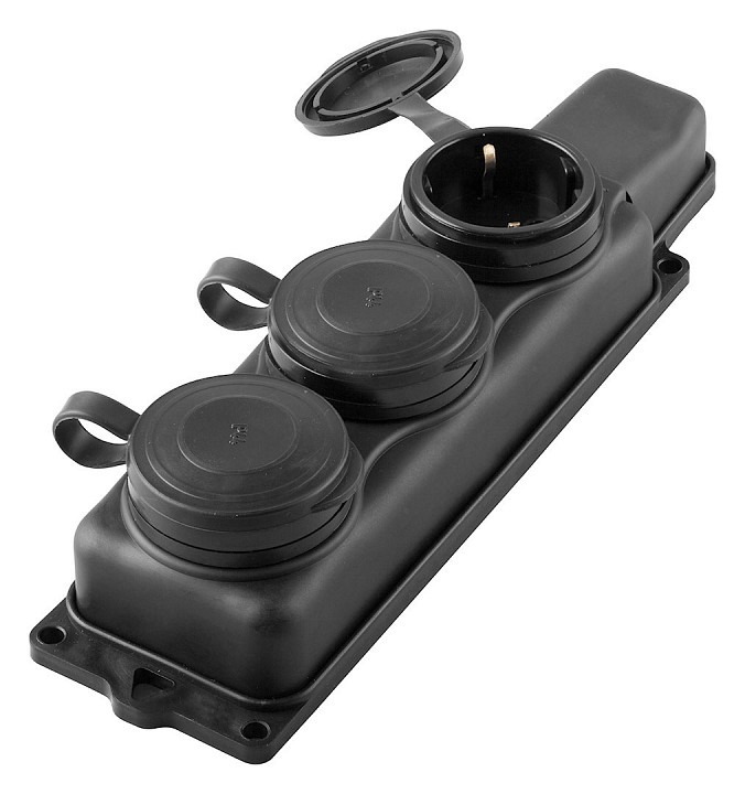 Фото Розетка с заземлением с крышкой Stekker Одри 32739 FE_32739 - интернет-магазин МегаТерем в Москве