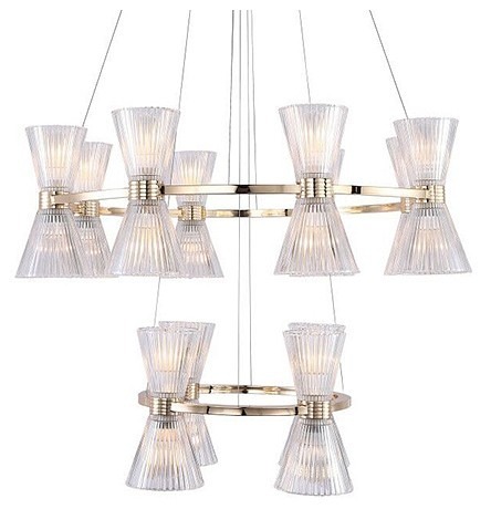 Фото Подвесная люстра Newport 3610 3618/S gold new NWP_M0069513 - интернет-магазин МегаТерем в Москве