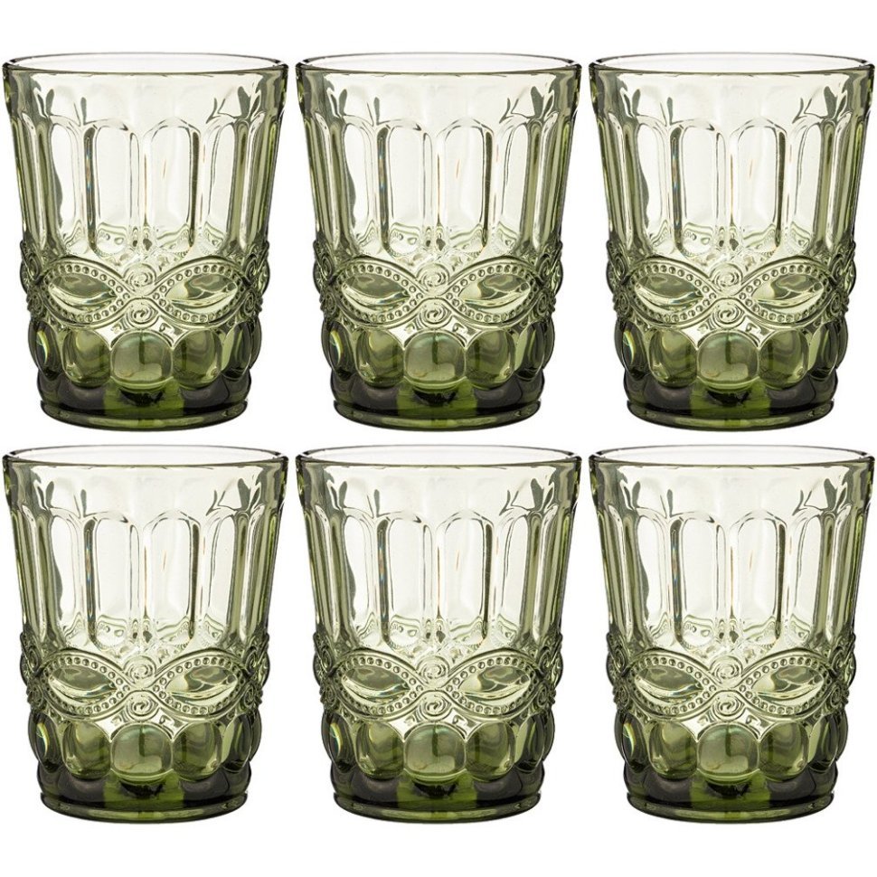 Фото Набор стаканов серпентина из 6шт. серия muza color 270мл. / в=10 см Lefard (781-109) - интернет-магазин МегаТерем в Москве