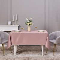 Скатерть 145х220см серый теплый  евроуголок 100% полиэстер SANTALINO (805-028-21)