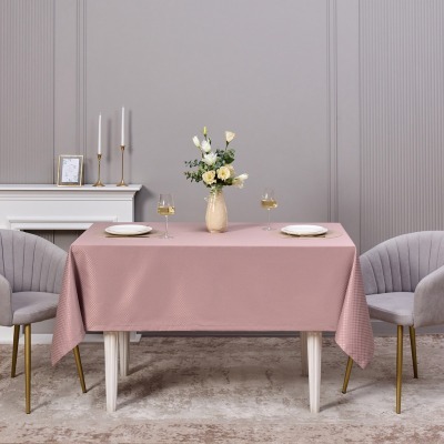 Скатерть 145х220см серый те...