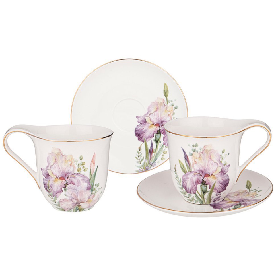 Фото Набор чайный lefard irises на 2 пер. 4 пр. 275 мл (590-480)  - интернет-магазин МегаТерем в Москве