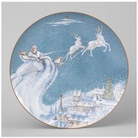 Тарелка обеденная lefard "снежная королева" 25,5 см (590-627) 
