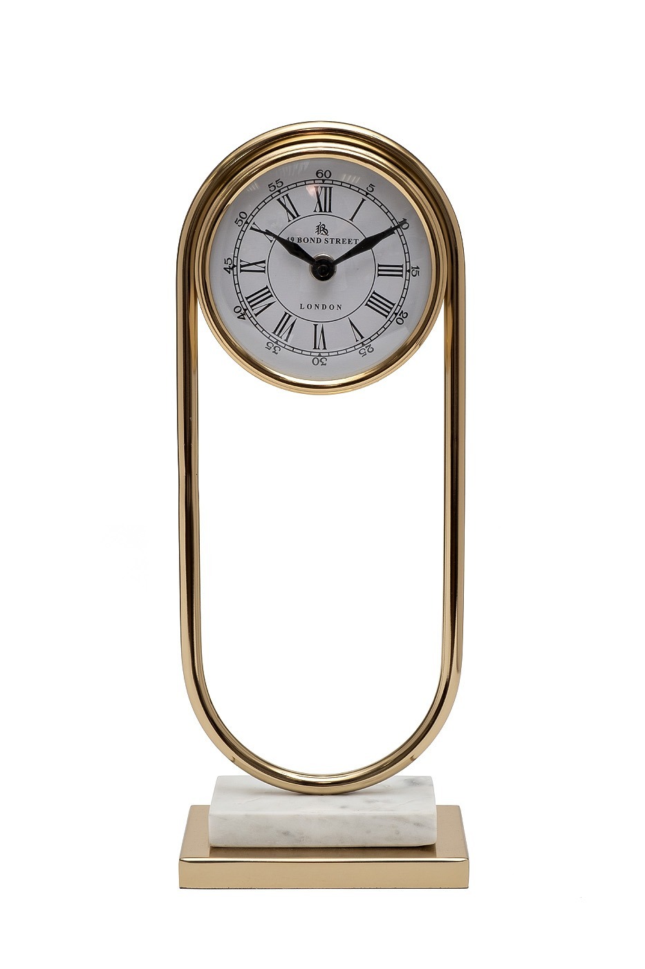 Фото Часы настольные с мраморным основанием h36см (TT-00012203) - интернет-магазин МегаТерем в Москве