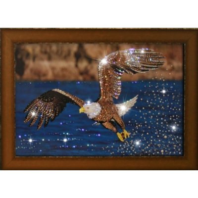 Картина На охоте с кристаллами Swarovski (1221)
