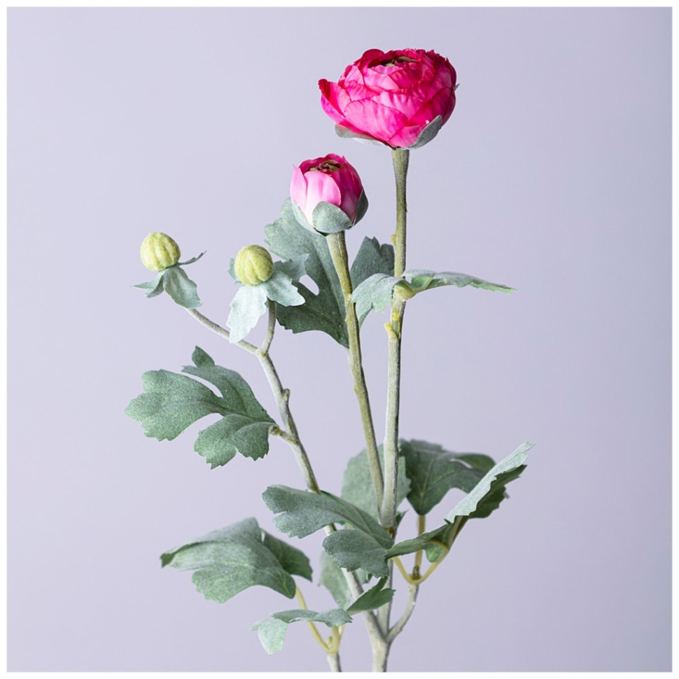 Фото Цветок искусственный ранункулюс высота=55см. Lefard (287-516) - интернет-магазин МегаТерем в Москве