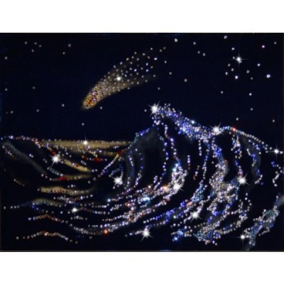 Картина Волна с кристаллами Swarovski (1075)