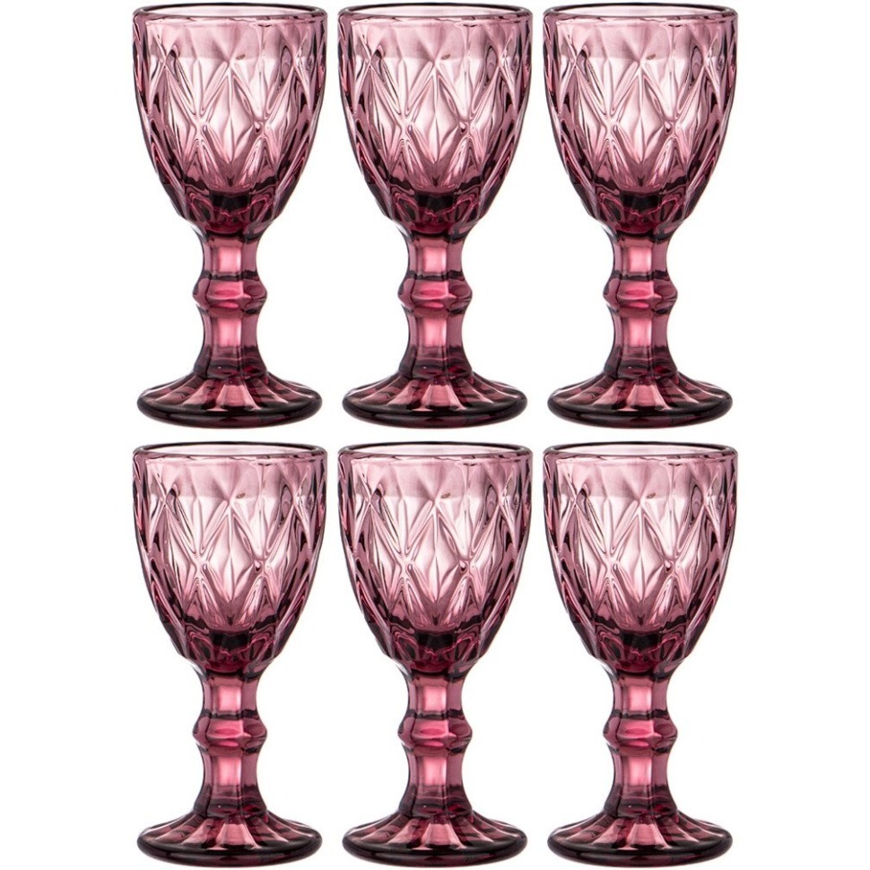 Фото Набор рюмок ромбо из 6шт. серия muza color 50мл. / в=10,5 см Lefard (781-201) - интернет-магазин МегаТерем в Москве