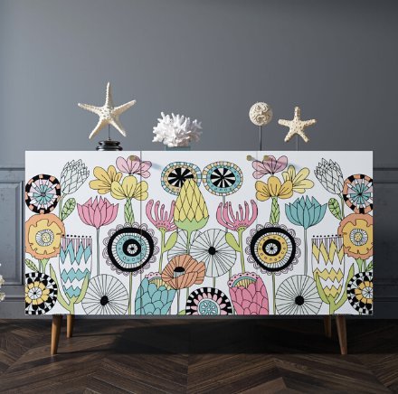 Фото Комод с принтом 3 Berber  арт BB01/Print_03-ET - интернет-магазин МегаТерем в Москве