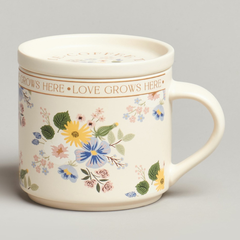 Фото Кружка с крышкой lefardspring flowers 390мл. (260-1036)  - интернет-магазин МегаТерем в Москве