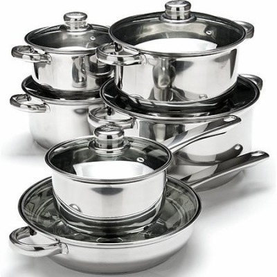 Набор кастрюль из нержавеющ...