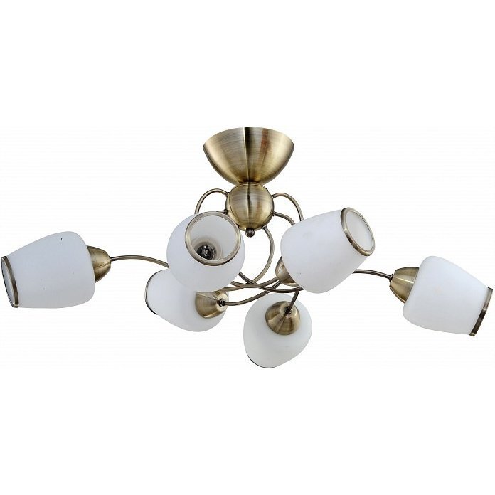 Фото Потолочная люстра IDLamp 816 816/6PF-Oldbronze - интернет-магазин МегаТерем в Москве