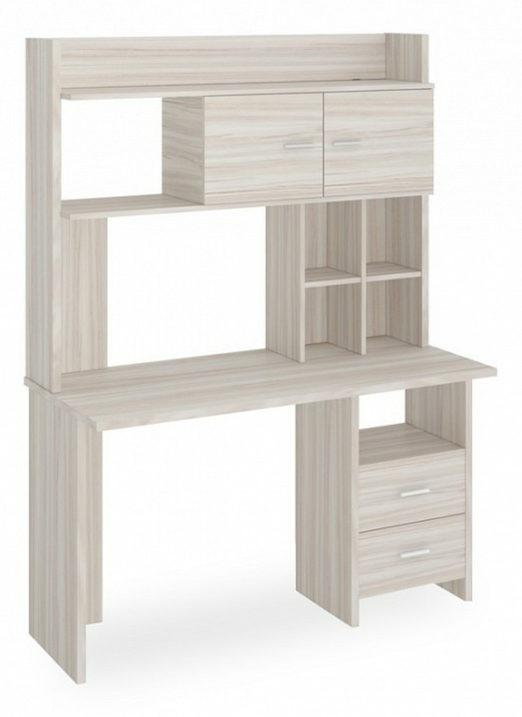 Фото Стол компьютерный Домино Lite СКЛ-Прям130+НКЛХ-130 К MER_SKL-Pryam130-NKLH-130_K - интернет-магазин МегаТерем в Москве