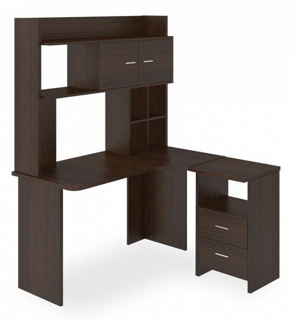 Фото Стол компьютерный Домино Lite СКЛ-Угл130+НКЛХ-130 В ПРАВ MER_SKL-Ugl130-NKLH-130_V_PRAV - интернет-магазин МегаТерем в Москве