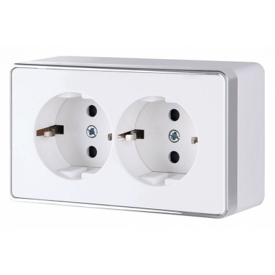 Розетка двойная с заземлением Werkel Gallant (белая) W5072101 WRK_a051590