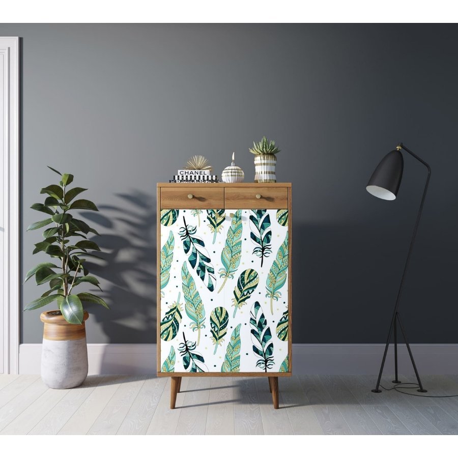 Фото Комод Berber два ящика и дверки 44 принт арт BB46/Print_44-ET - интернет-магазин МегаТерем в Москве