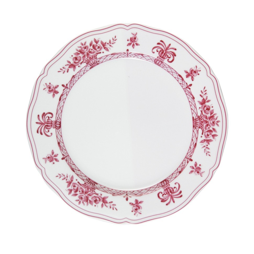 Фото Тарелка LNAN032PO003265, 26,5 см, фарфор, white, pink, LE COQ - интернет-магазин МегаТерем в Москве