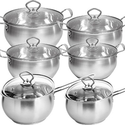 Набор кастрюль из нержавеющ...