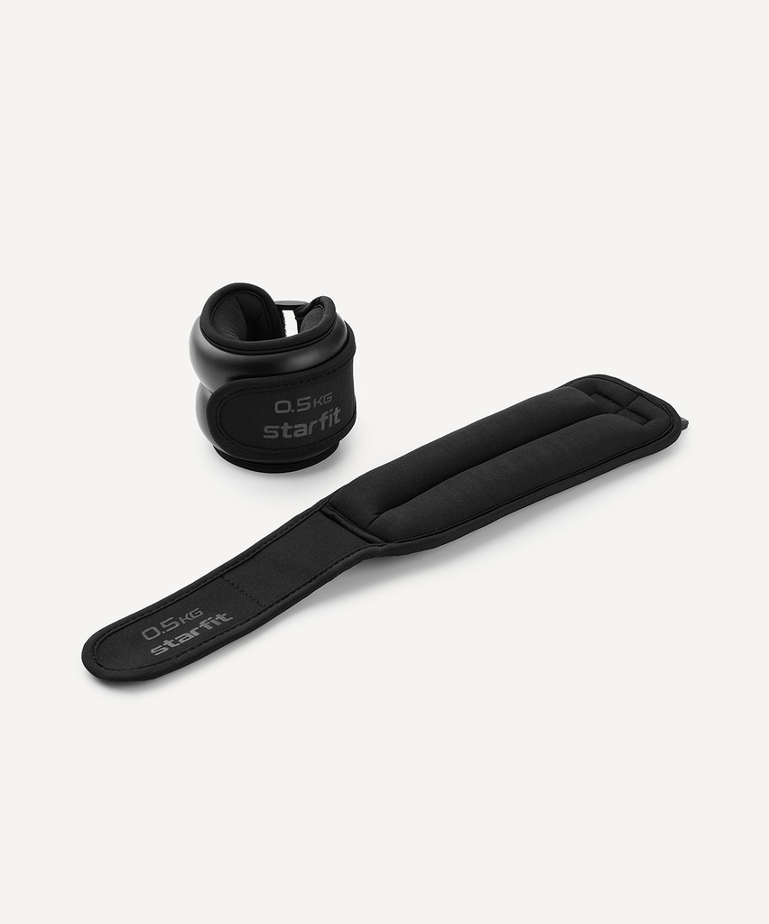 Фото Утяжелители STARFIT WT-701, 0,5 кг, черный (2119091) - интернет-магазин МегаТерем в Москве