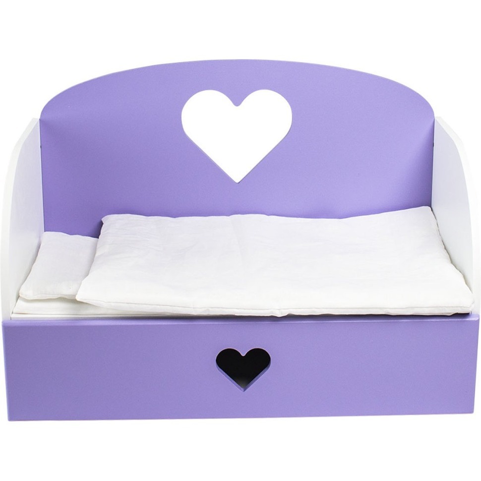 детская кровать с сердечком и ящиком