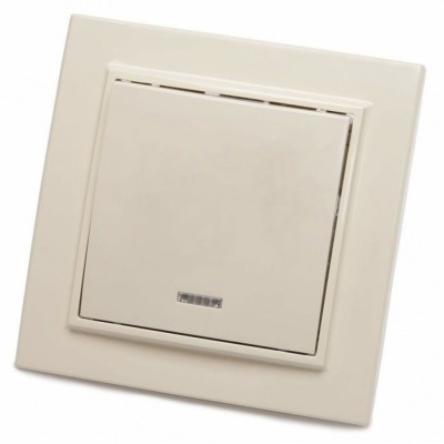 Выключатель одноклавишный с подсветкой Stekker Эрна 39228 FE_39228