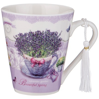 Кружка lefard лавандовая весна 340 мл (87-307) 