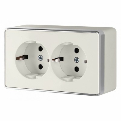 Розетка двойная с заземлением Werkel Gallant (слоновая кость) W5072103 WRK_a051560