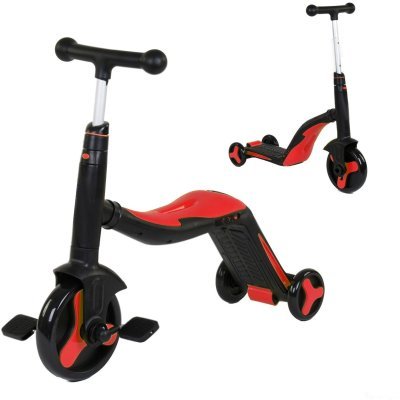 Детский самокат-беговел с м...