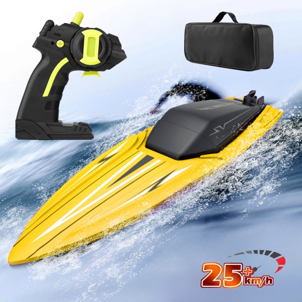 Фото Радиоуправляемый катер SV с сумкой (35 см, 25 км/ч) (TY2-YELLOW-BAG) - интернет-магазин МегаТерем в Москве