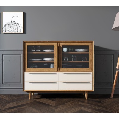 Буфет Bruni white низкий ар...