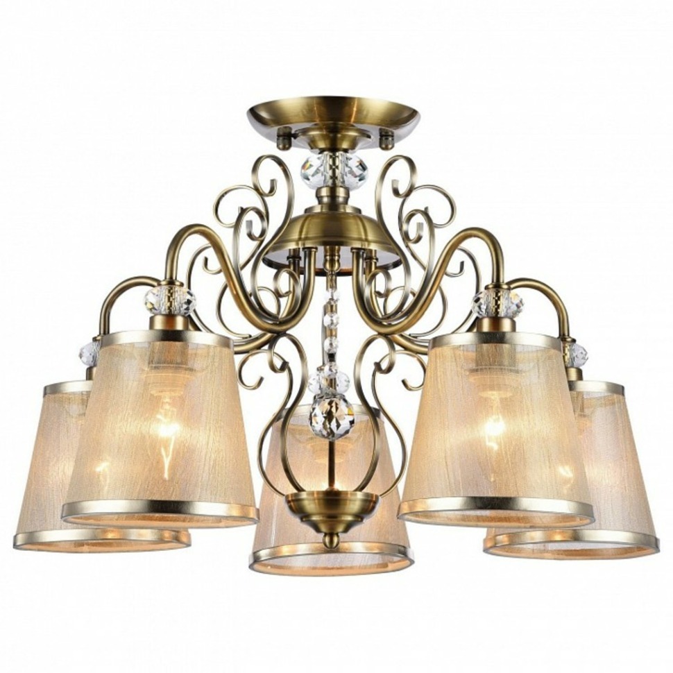 Фото Подвесная люстра Freya Driana FR2405-PL-05-BZ MY_FR2405-PL-05-BZ - интернет-магазин МегаТерем в Москве