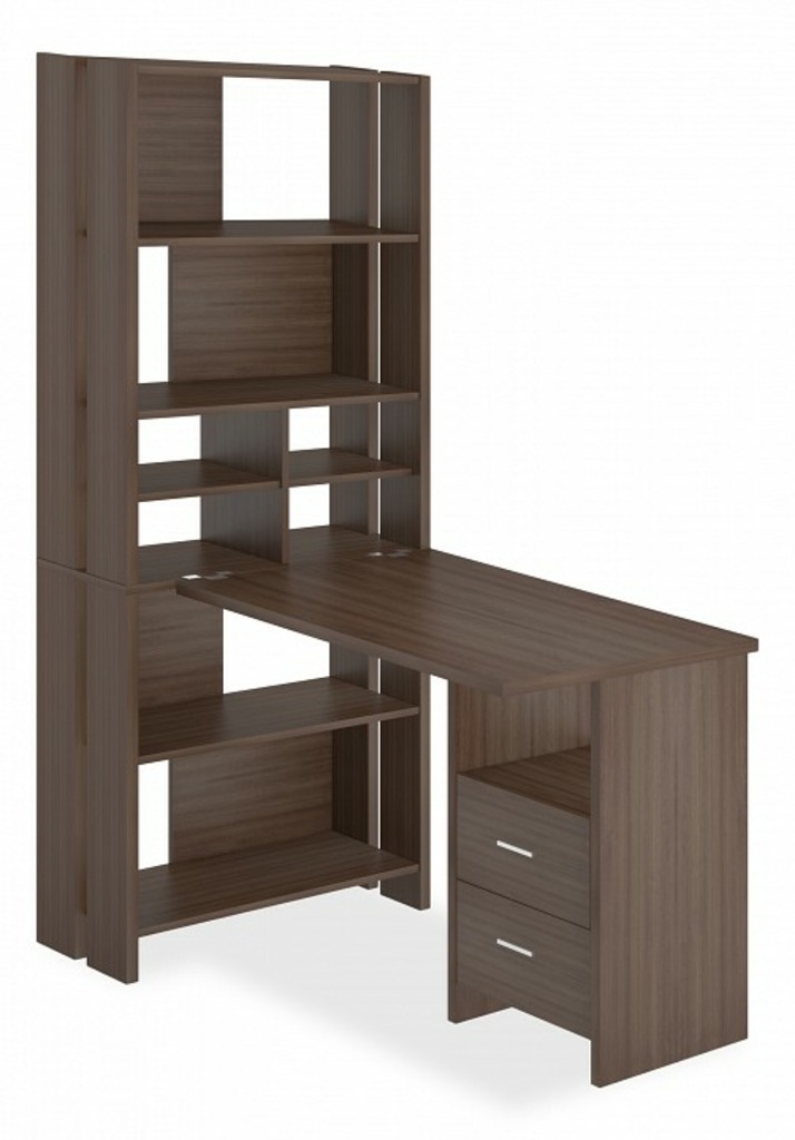 Фото Стол компьютерный Домино Лайт СТЛ-ОВХ+С100Прям MER_STL-OVH-S100Pryam_SH - интернет-магазин МегаТерем в Москве