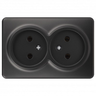 Розетка двойная без заземле...