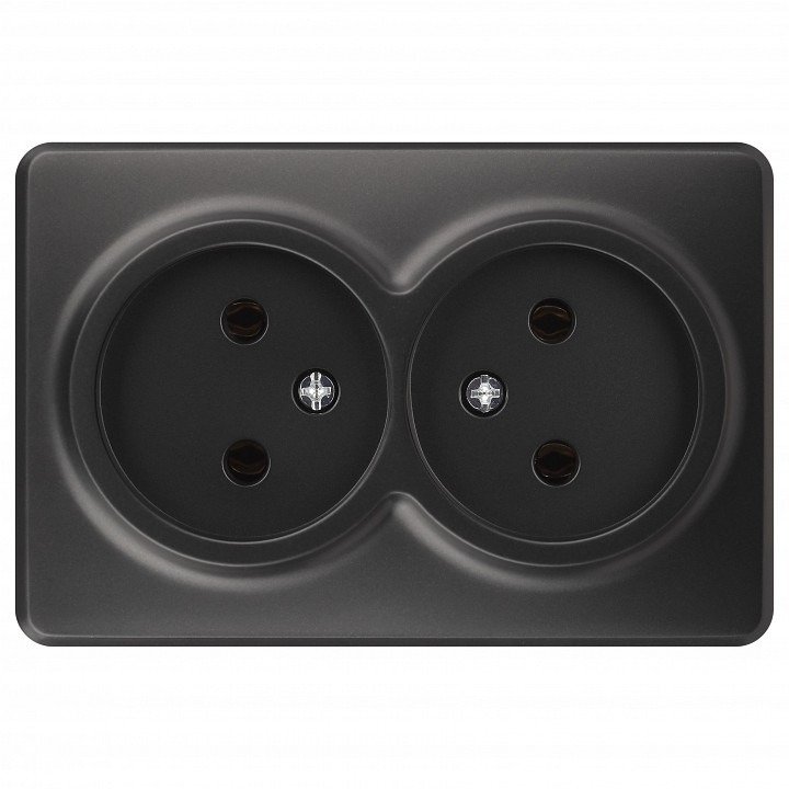 Фото Розетка двойная без заземления Эра Эра Эксперт 11-2202-05 ER_B0062997 - интернет-магазин МегаТерем в Москве