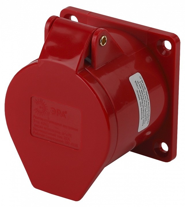 Фото Розетка с заземлением Эра  R(IN)-32-3P-PE-IP44 ER_B0032872 - интернет-магазин МегаТерем в Москве