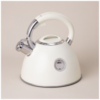 Чайник agness со свистком, серия тюдор, 2,5л термоаккумулирующее дно,индукция,индикатор уровня воды (908-061) 