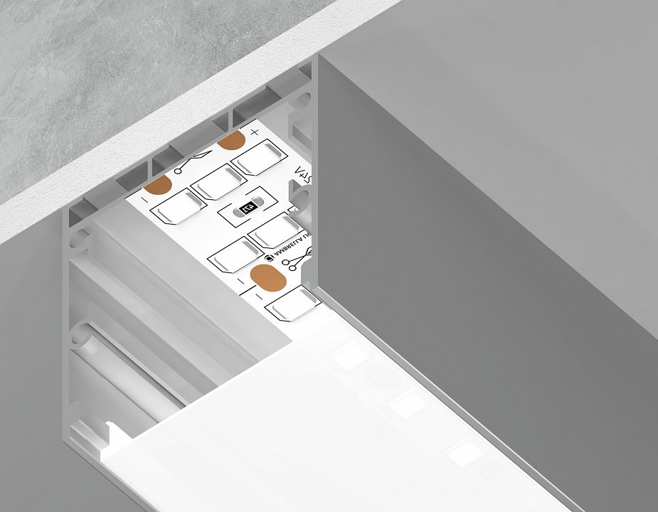 Фото Короб накладной Ambrella Light Profile System GP GP2550AL AMBR_GP2550AL - интернет-магазин МегаТерем в Москве